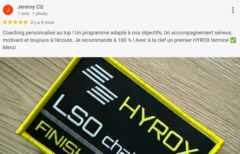 Avis coaching sur mesure Hyrox