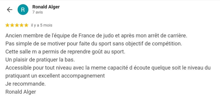 Coaching reprise sport judo